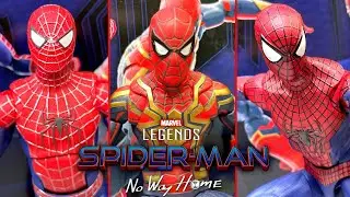 MARVEL LEGENDS SPIDER-MAN NO WAY HOME 3-PACK FIGURE REVIEW!