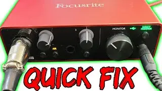 Focusrite How To Fix Audio Interface | Static, Distortion Headphone Playback, and Microphone