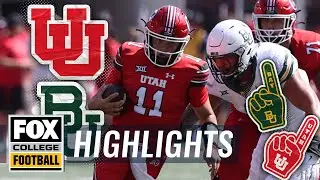 No. 11 Utah Utes vs. Baylor Bears Highlights | FOX College Football