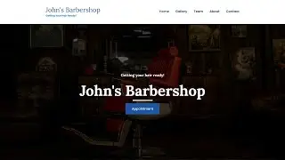 Barbershop Website - HTML, CSS & JavaScript