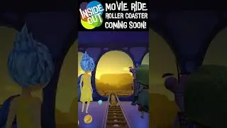 INSIDE OUT! Movie Ride Roller Coaster - Sneak Peak #2  #shorts