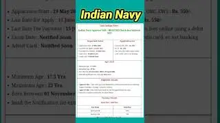 Indian Navy New vacancy 2023 || Indian Navy SSR|| Indian Navy MR || 