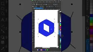 Como criar Design de Logo formato quadrado em vetor no CorelDRAW #139 #shorts