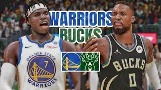 NEW LOOK WARRIORS vs NEW LOOK BUCKS | NBA 2K24 (PS5)