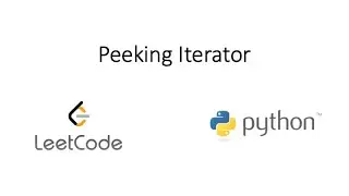 Leetcode - Peeking Iterator (Python)