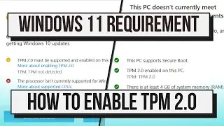 Windows 11 System Requirement: How to Enable TPM 2.0 Step-by-Step.