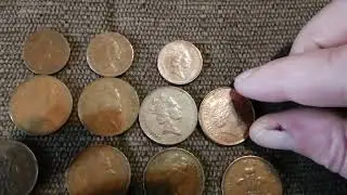 76000$ 2 NEW PENCE, 1NEW PENNY 1971, Queen Elizabeth from 1971 till 2000