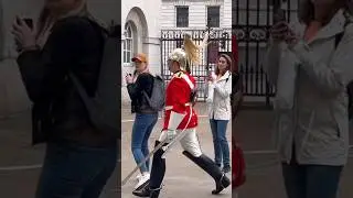 King’s Guard Shouts at Tourist #kingsguard #horseguardsparade #horseguard #Shorts