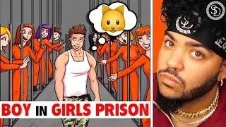 The ONLY BOY in GIRLS Prison | My Animated Story