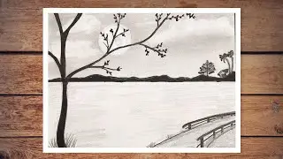 Sunset drawing with pencil easy and simple for Beginners  | Easy Step-by-Step Tutorial