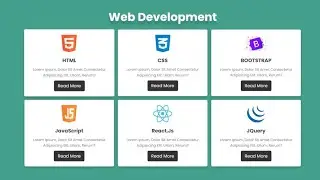 How to create Responsive Services Box with HTML and CSS