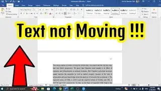 How to solve Text not Moving to the Next Page in Word ?