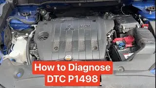 How to diagnose and repair DTC P1498 Mitsubishi ASX