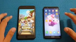 Huawei Psmart vs iphone 7 plus - Speed Test.