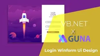 VB.NET - Login Winform Ui Design - Guna UI Framework | VB.NET, C#