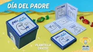 🔵Caja sorpresa explosiva para papá 🔵Caja de regalo | Flork para el día del padre | Plantilla gratis