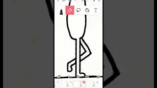 How to make 😎 walking character in 4 step in Flipaclip #shorts #animation #animationshorts #shorts