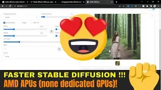 Faster Stable Diffusion using Ryzen APU processor (No dedicated GPU)
