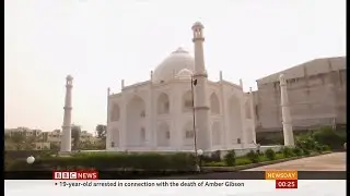Teacher builds Taj Mahal replica as symbol of love for his wife (India) - BBC News - 2 December 2021