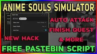 Roblox Anime Souls Simulator Script - Auto Attack | Select Village | Unlock All Quest & More