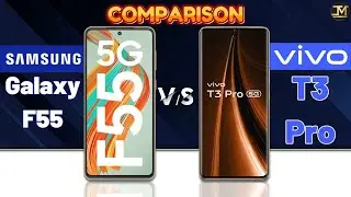 Vivo T3 Pro vs SAMSUNG Galaxy F55 : Which Phone is Best❓😱