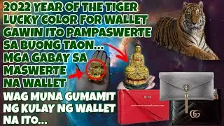 🍀2022 LUCKY COLOR WALLET | MGA PAMPASWERTE SA WALLET SA 2022 YEAR OF THE TIGER | GABAY PAMPASWERTE