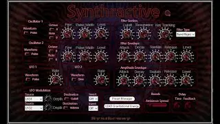 Synthractive VST VST3 Audio Unit Subtractive Synthesizer: Leads, Pads, Basses, Keys, Sequences Atmos