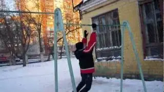Подъём разгибом с поворотом на 180