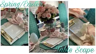 2021 SPRING/EASTER TABLE SCAPE_SPRING TABLE DECORATING IDEAS_HOME DECOR_GLAM DECOR_CHYMARIE BROWN