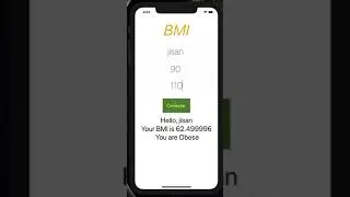 iOS BMI calculator app