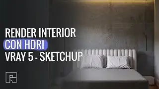 Render interior con HDRi en V-ray 5 para Sketchup