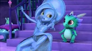 Shimmer and Shine - Zeta transforms into Ice Statue 1