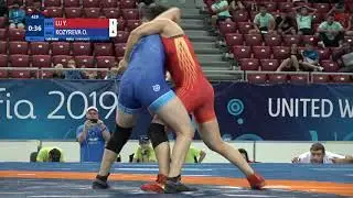 GOLD WW - 73 kg: Y. LU (CHN) v. O. KOZYREVA (RUS)