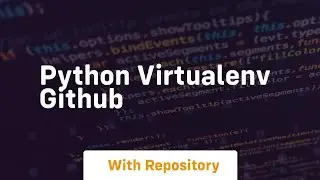 python virtualenv github