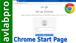 Change start page in Google Chrome