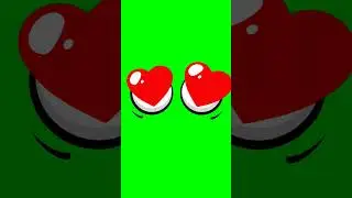 Green Screen Animated Cartoon Faces 023 | #shorts #greenscreen