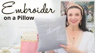 Embroidering on a Pillow: Step-by-Step Tutorial