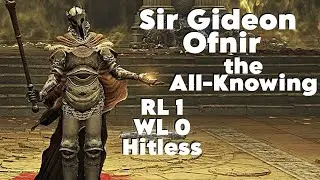 Absolutely bullying Sir Gideon Ofnir at level 1 (no weapon upgrades, hitless, solo) - Elden Ring