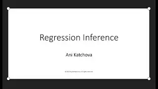 Regression Inference