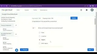 Google Cloud Computing Foundations: Cloud Computing Fundamentals || Course 1 || Quiz 1