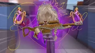 BEATING CAMPERS AS RAPUNZEL IN MM2 + KEYBOARD ASMR!