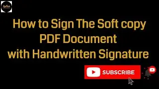 How to Sign PDF Documents With Hand Written Signature without printing