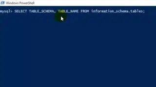 How to display all database and table names in MySQL server