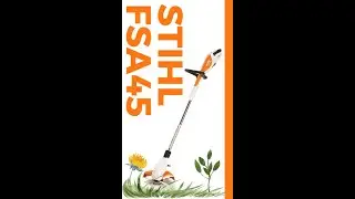 Аккумуляторный триммер Stihl FSA 45 - Как быстро скосить траву на участке - Ножи с AliExpress