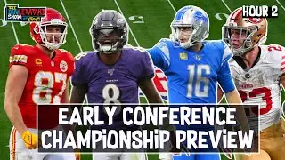 NFL Conference Championship Previews | Hour 2 | The Dan Le Batard Show with Stugotz