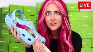 Customizing CROCS & Giving Them Away!  🔴 LIVE STREAM 🔴