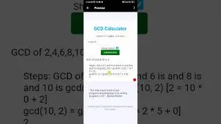 GCD calculator of n numbers using html css and JavaScript. #coding #tech #software #developer  #css