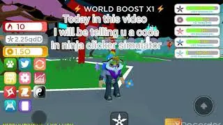 Roblox ninja clicker simulator New code