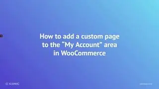 How to add a custom page to the 