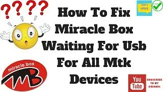 How to fix miracle box mtk waiting for usb (solved)